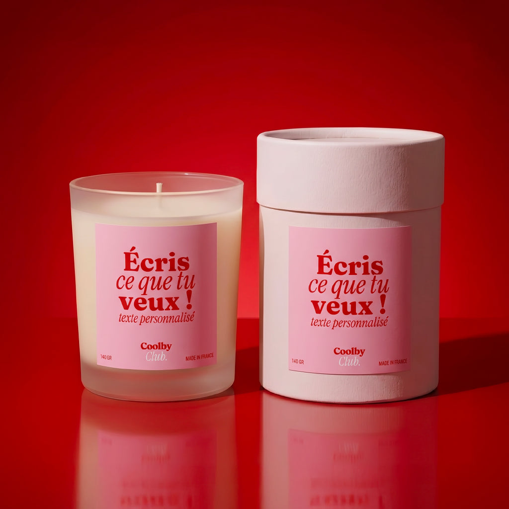 Bougie personnalisée  Idée Cadeau