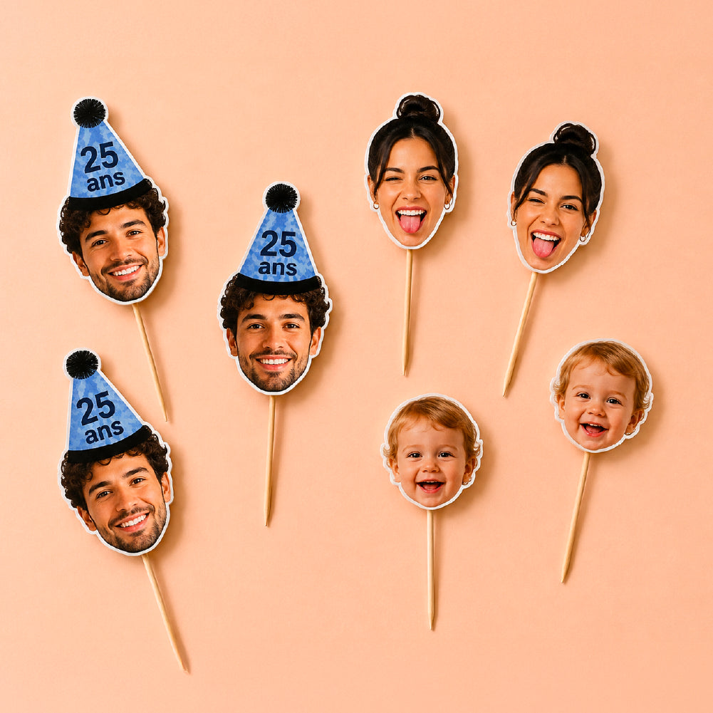Cake Topper personnalisé avec photo