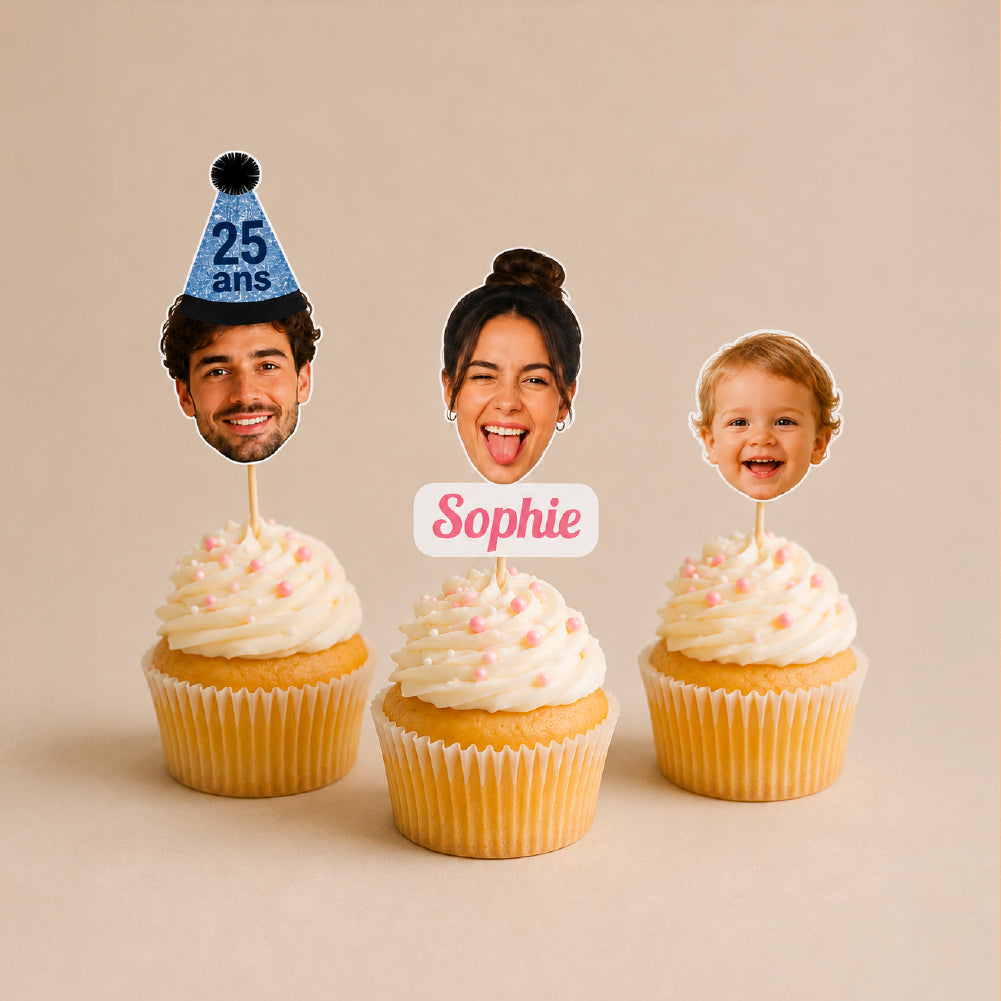 Cake Topper personnalisé avec photo
