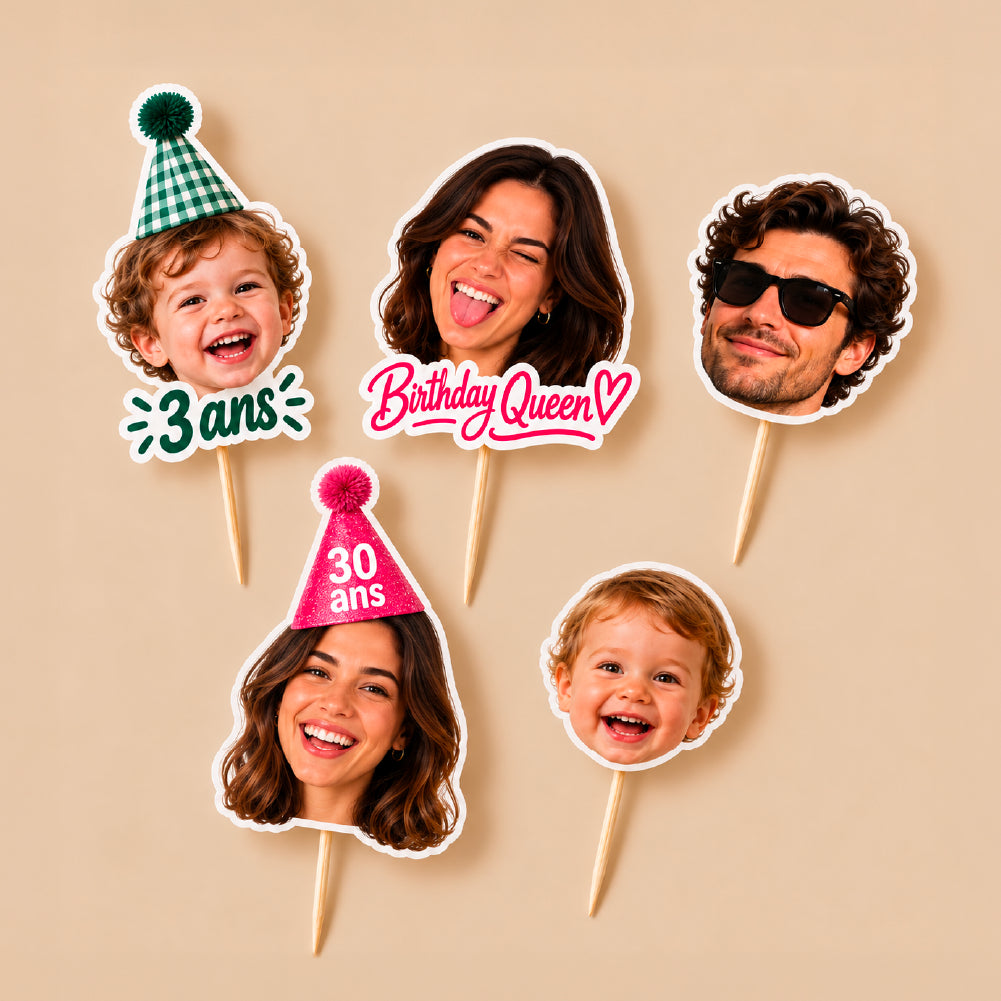 Cake Topper personnalisé avec photo