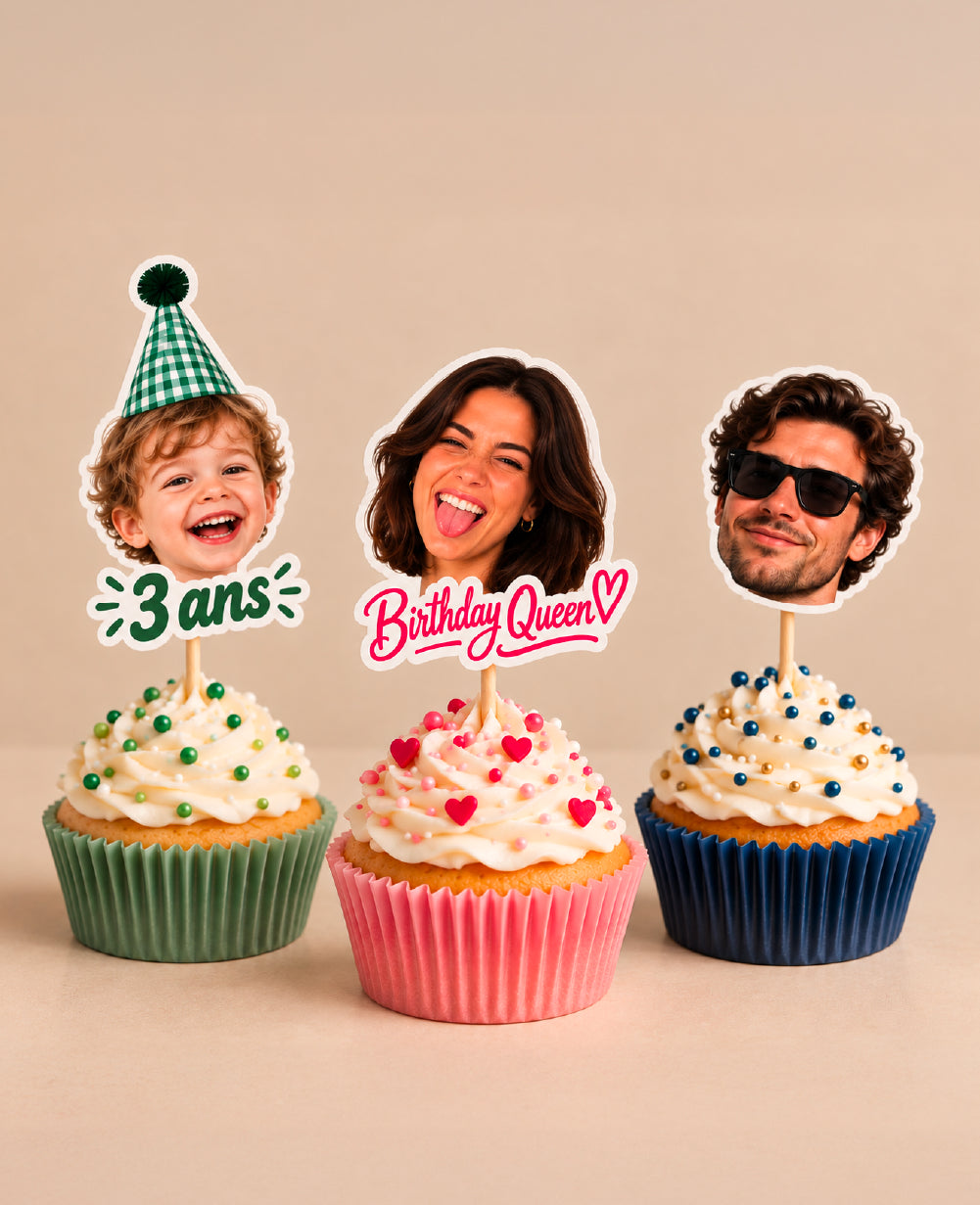 Cake Topper personnalisé avec photo