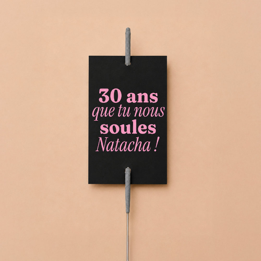 Cierges Magiques Personnalisés Texte
