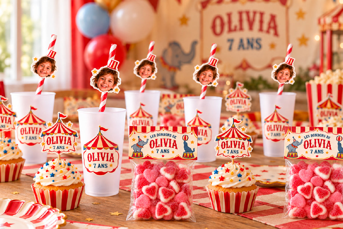 Sa décoration d’anniversaire sur le thème du cirque !