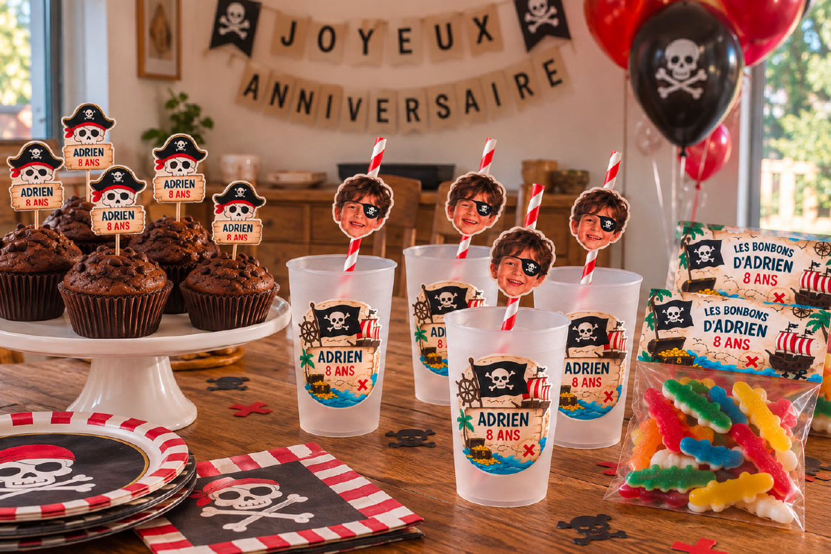 Sa décoration d’anniversaire sur le thème des pirates !