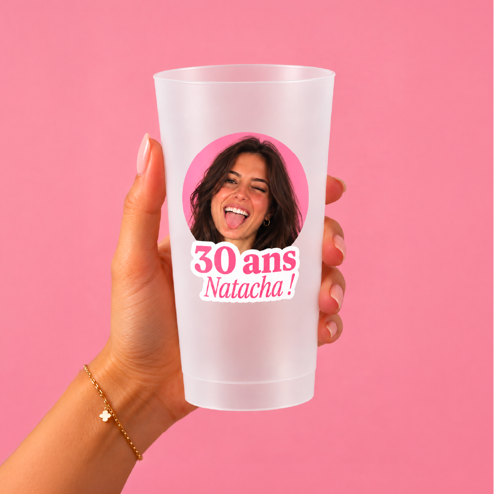 Gobelets personnalisés avec photo et texte
