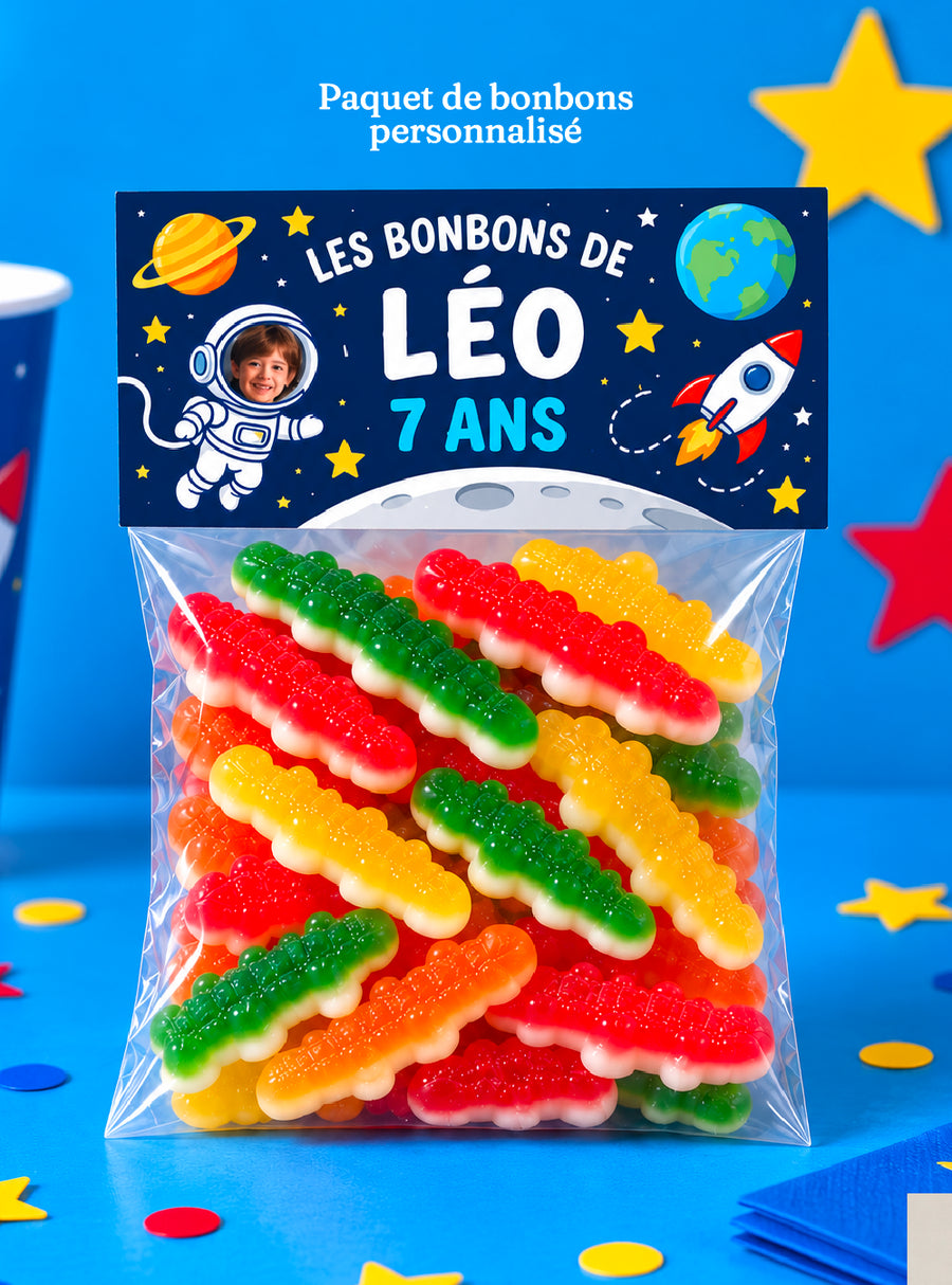 Sachet de bonbons personnalisé