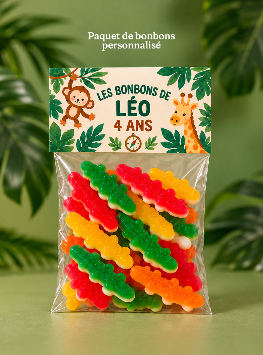 Sachet de bonbons personnalisé