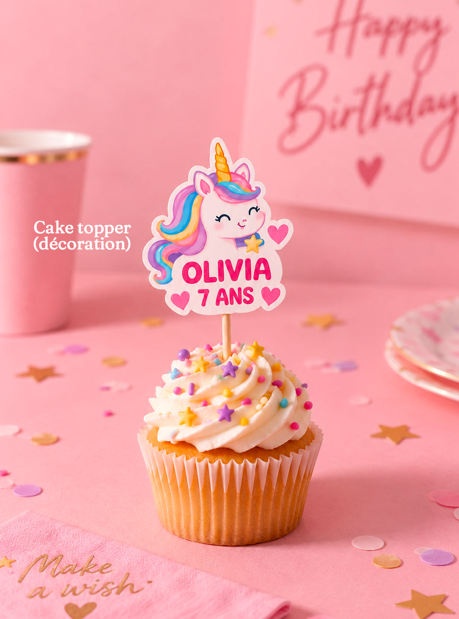 Cake topper personnalisé