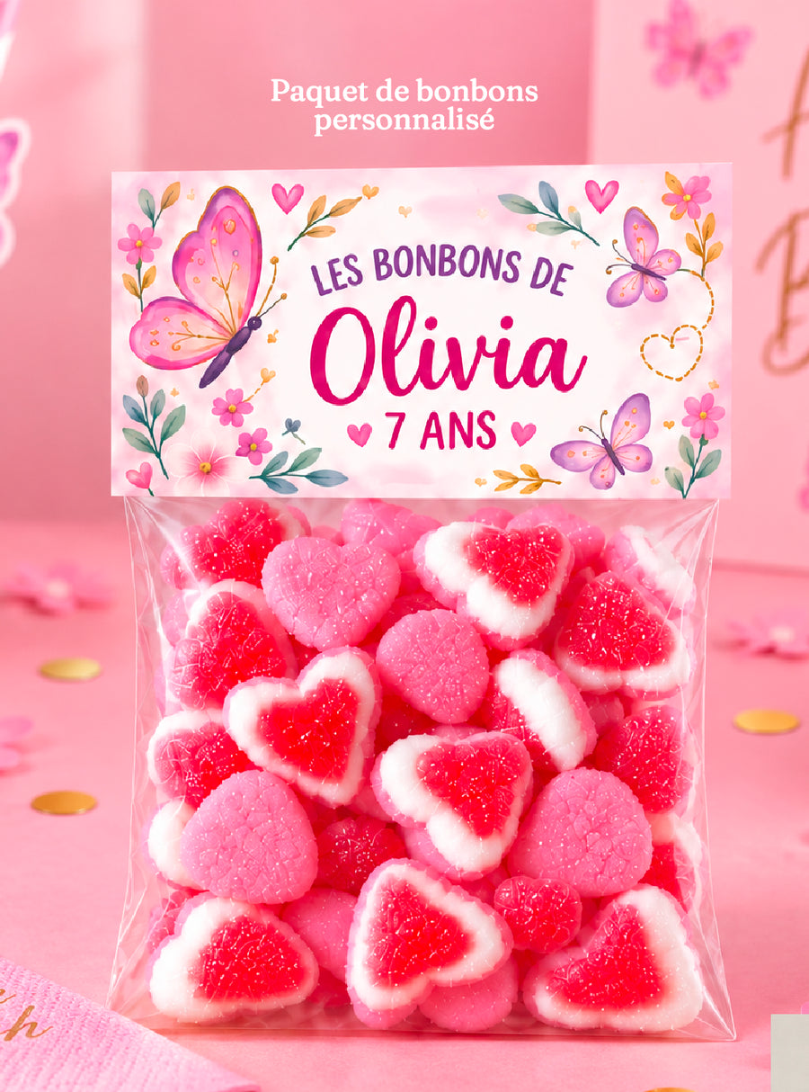 Sachet de bonbons personnalisé