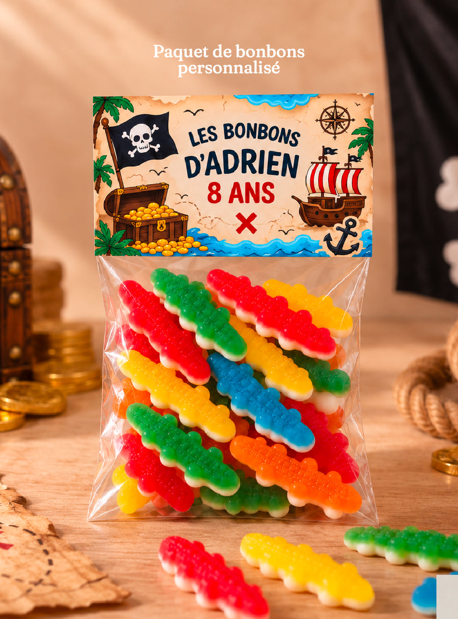 Sachet de bonbons personnalisé