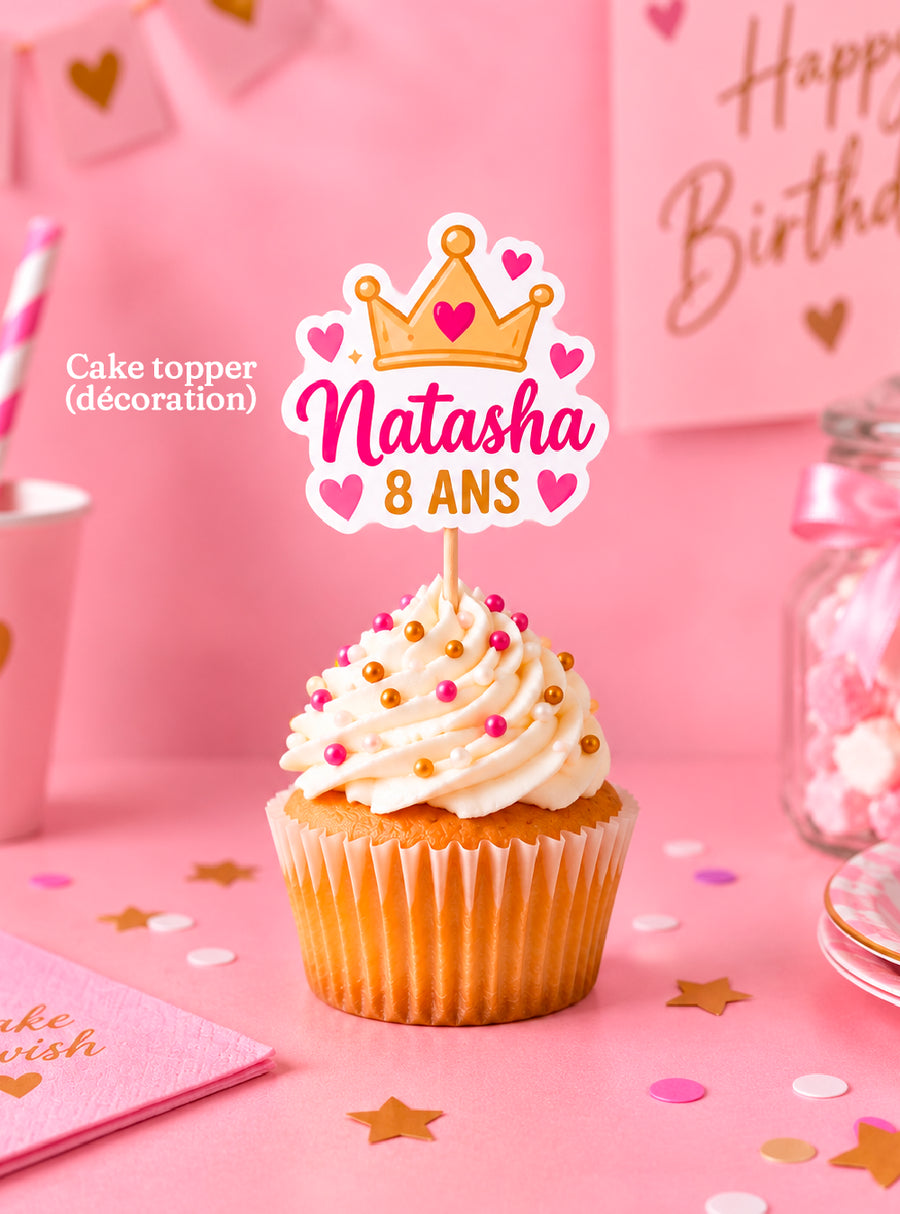 Cake topper personnalisé