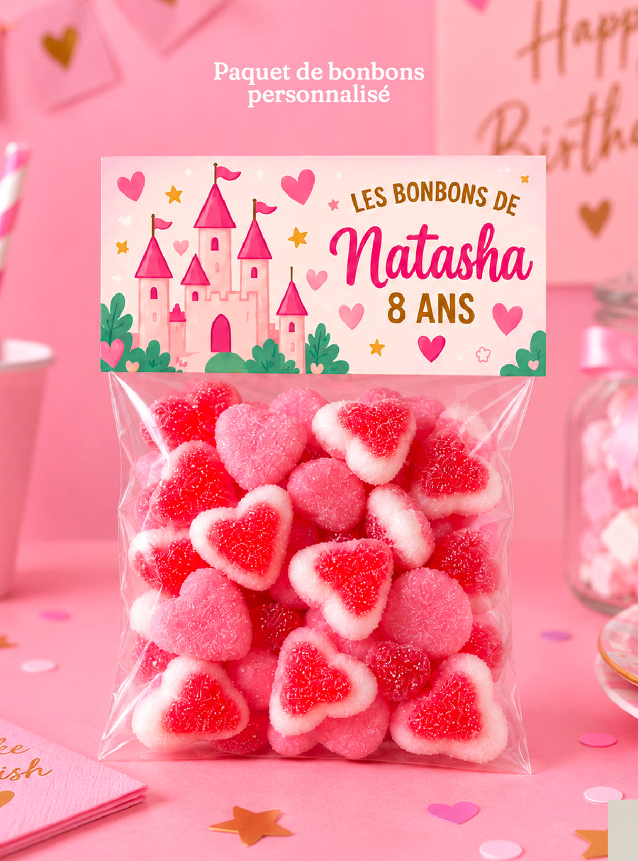 Sachet de bonbons personnalisé