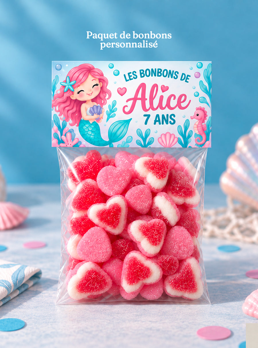 Sachet de bonbons personnalisé