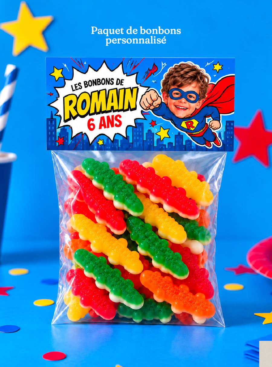 Sachet de bonbons personnalisé