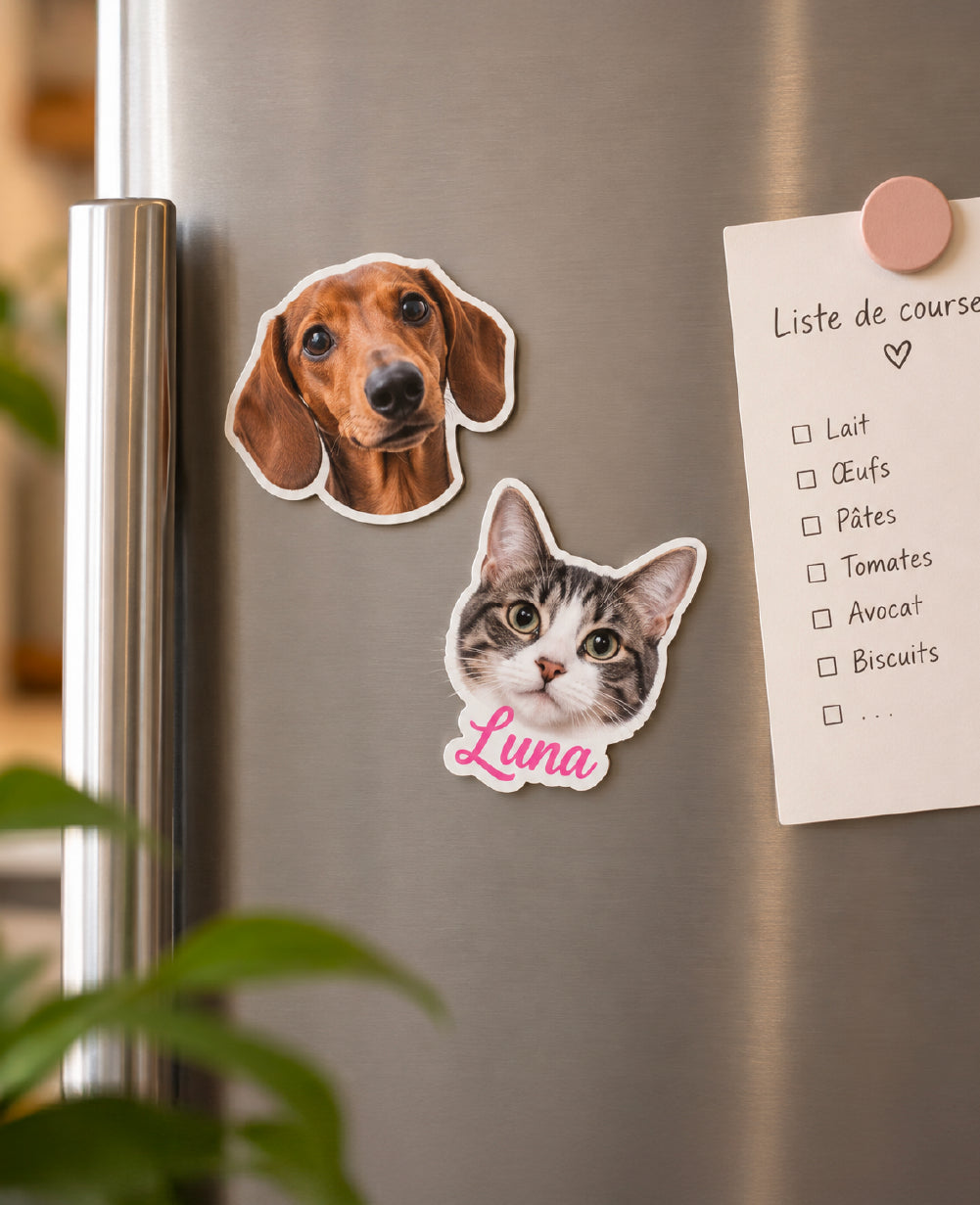 Magnet personnalisé animal avec photo