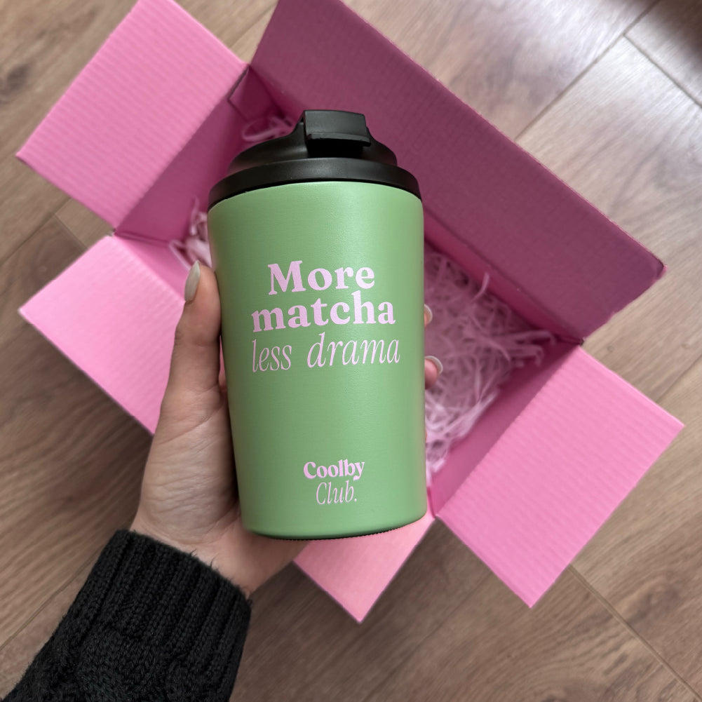 Mug thermos matcha : More Matcha Less Drama