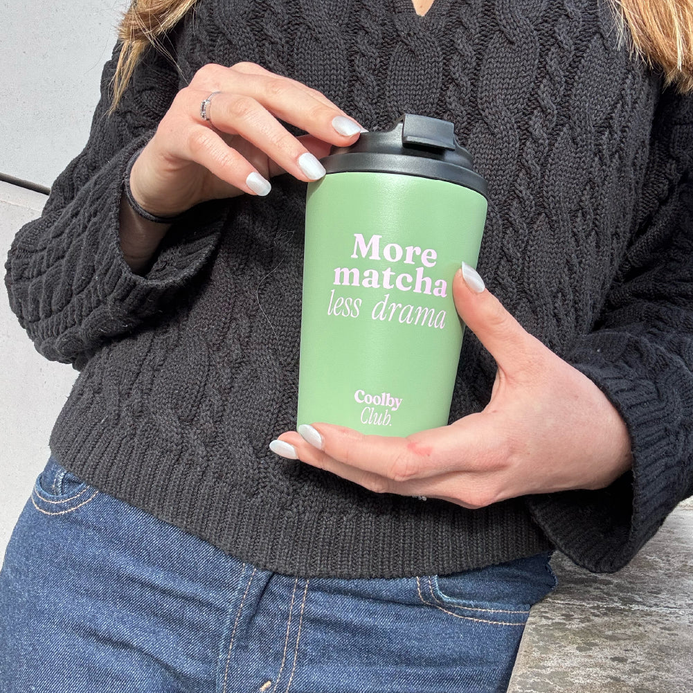 Mug thermos matcha : More Matcha Less Drama