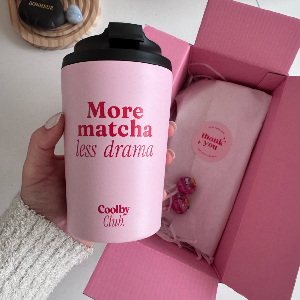 Mug thermos matcha : More Matcha Less Drama