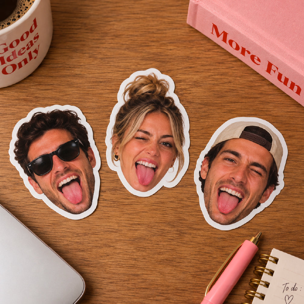 Votre tête. En sticker. Partout. ♡