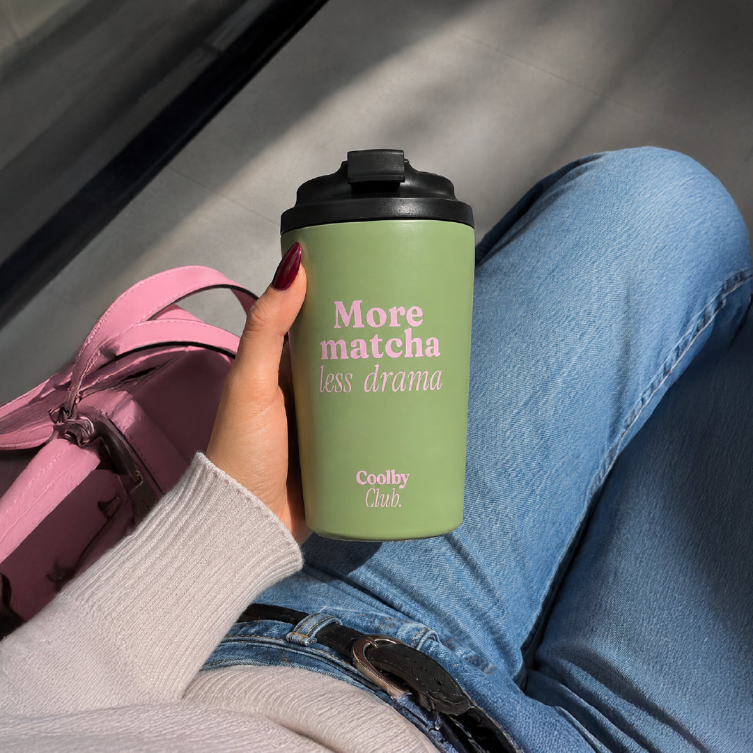 Mug thermos matcha : More Matcha Less Drama